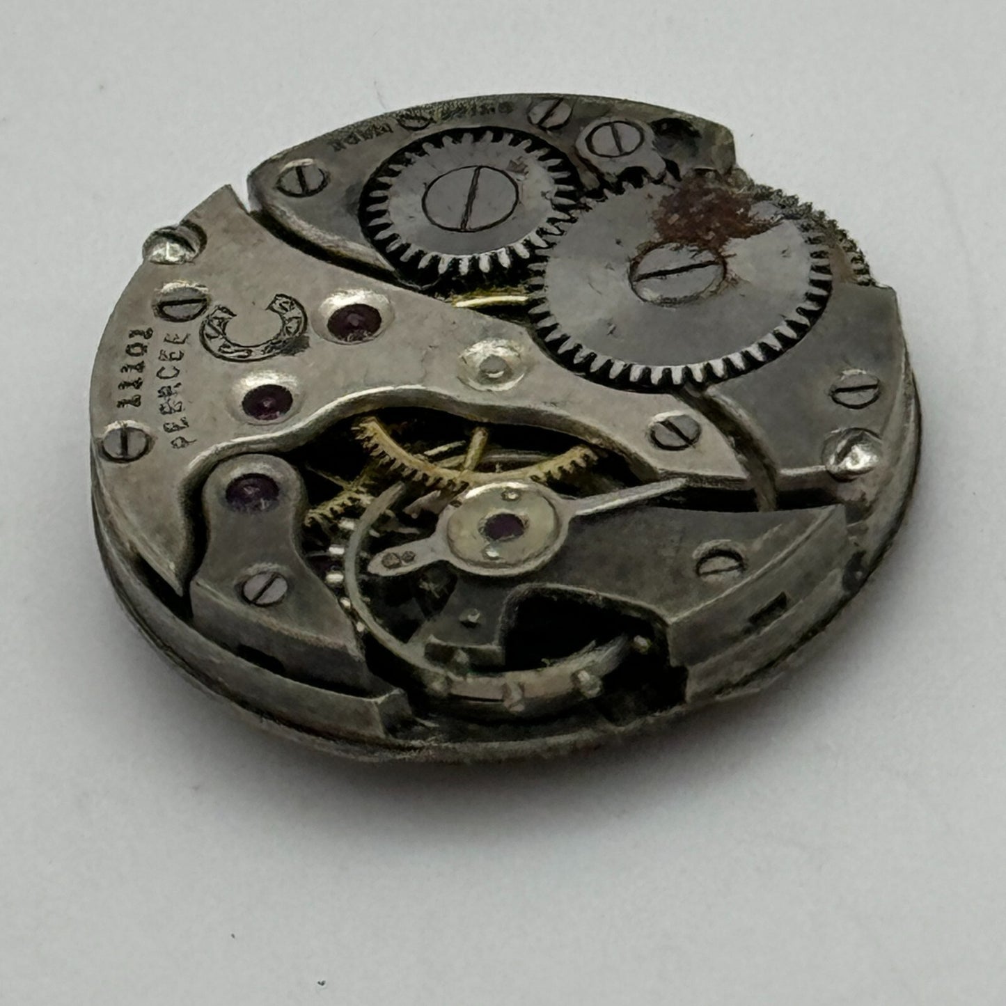 19.7mm Peercee Stauffer S S & Co Manual Wind Swiss Watch Movement PARTS SPARES