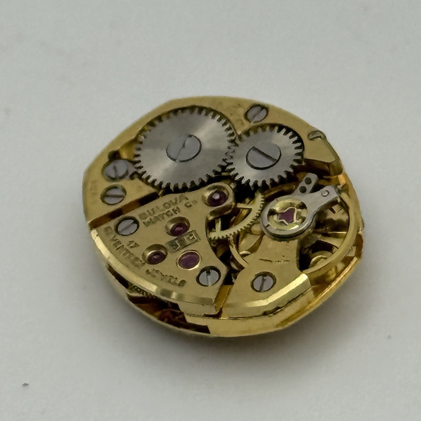 13mm Vintage Ladies Bulova 5BC Manual Wind Swiss Watch Movement PARTS REPAIR
