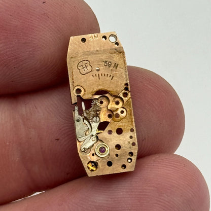 9mm Ladies Helvetia FHF 59N Balance Ok Manual Wind Partial Watch Movement PARTS