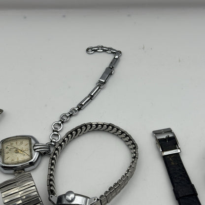 Bundle Of 12 Vintage Timex UK Watches Mechanical Wind Up Job Lot Parts Repair