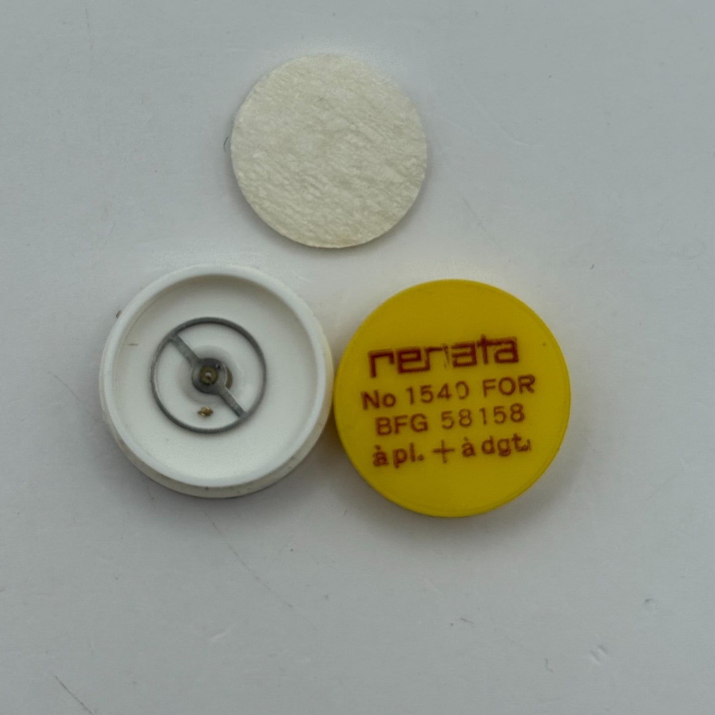 BFG 58 158 Balance Complete a pl. + a dgt. Renata 1540 Watch Movement Parts