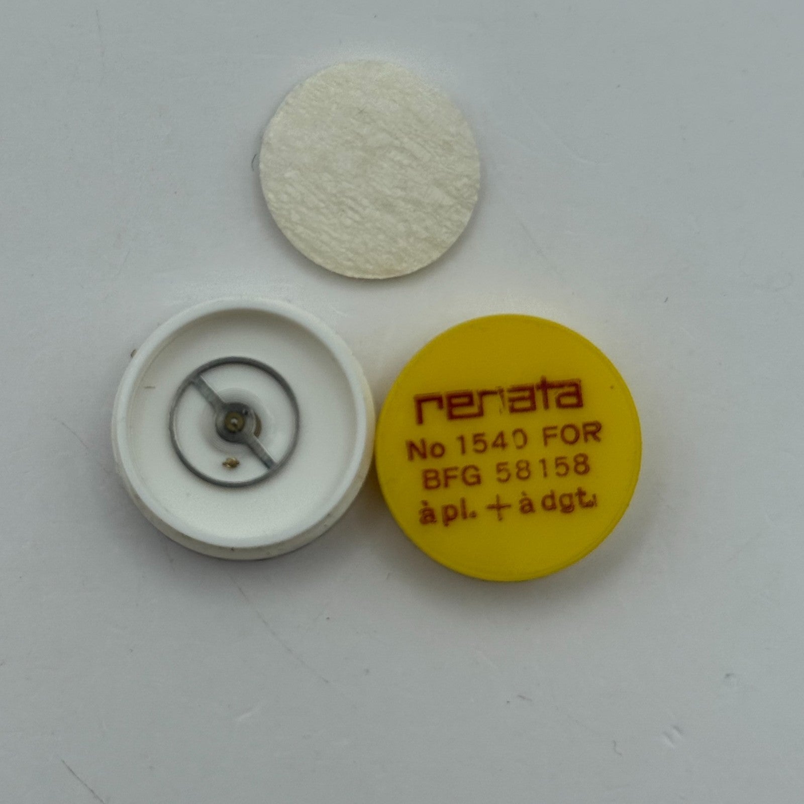 BFG 58 158 Balance Complete a pl. + a dgt. Renata 1540 Watch Movement Parts