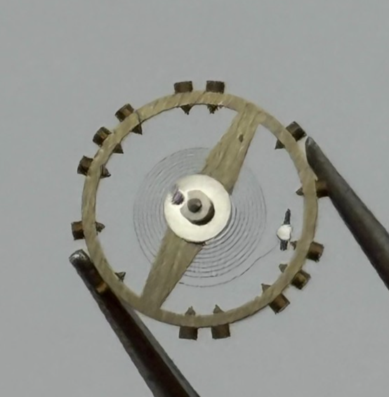 ETA 761 1201 Balance Wheel Complete And Spring  145 M Watch Movement Parts NOS