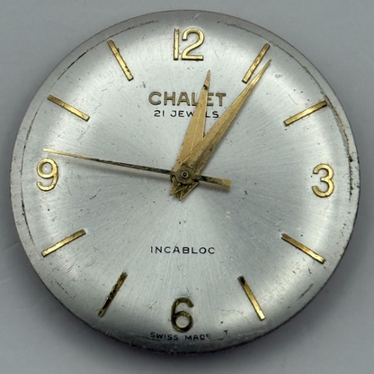 Helvetia 830 Watch Movement Chalet Manual Wind Vintage Swiss Parts Repair 25.8mm