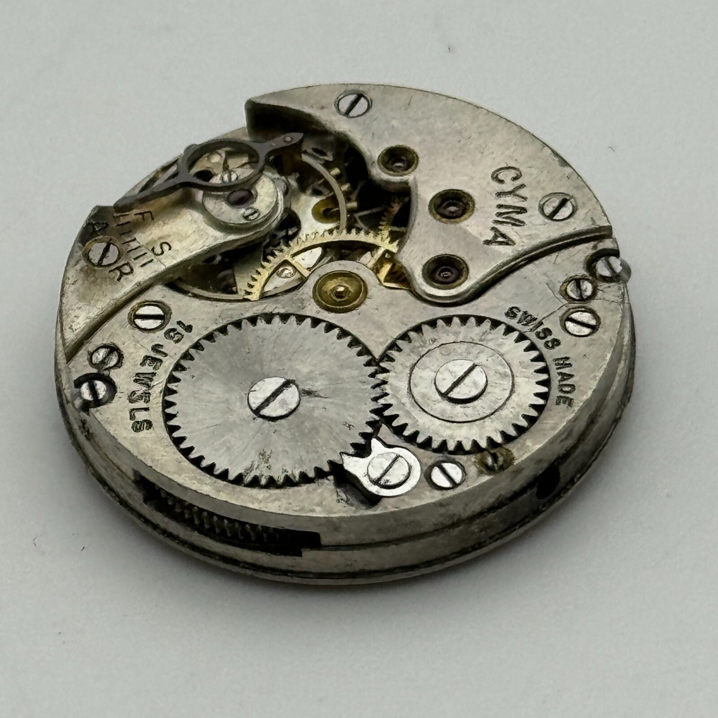 23.6mm Cyma Ref 030 Tavannes Manual Wind Watch Movement Swiss Vintage PARTS