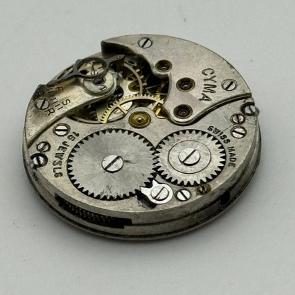 23.6mm Cyma Ref 030 Tavannes Manual Wind Watch Movement Swiss Vintage PARTS