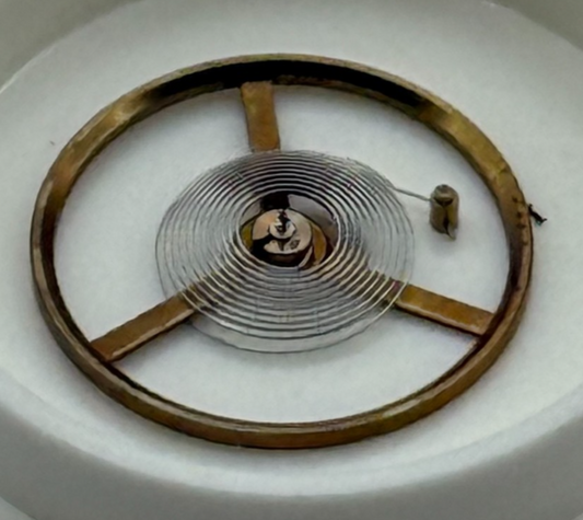 c.603 Balance Wheel Complete And Spring 10½’’’ Watch Movement Parts NOS