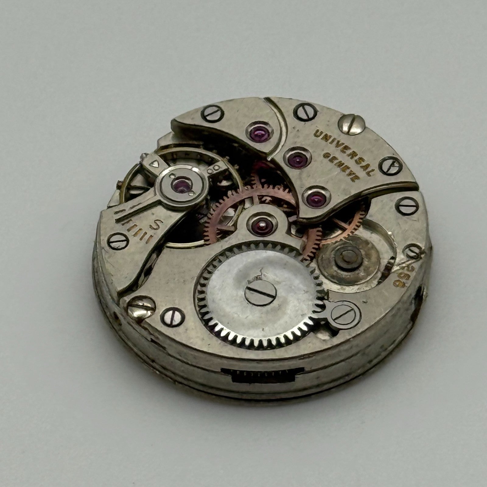 19.9mm Vintage Universal Geneve 258 Manual Wind Watch Movement PARTS REPAIR