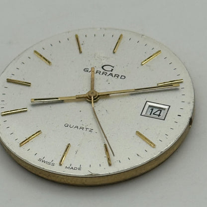 31.5mm Men’s Garrard ETA 555.115 Quartz Watch Movement Vintage PARTS SPARES
