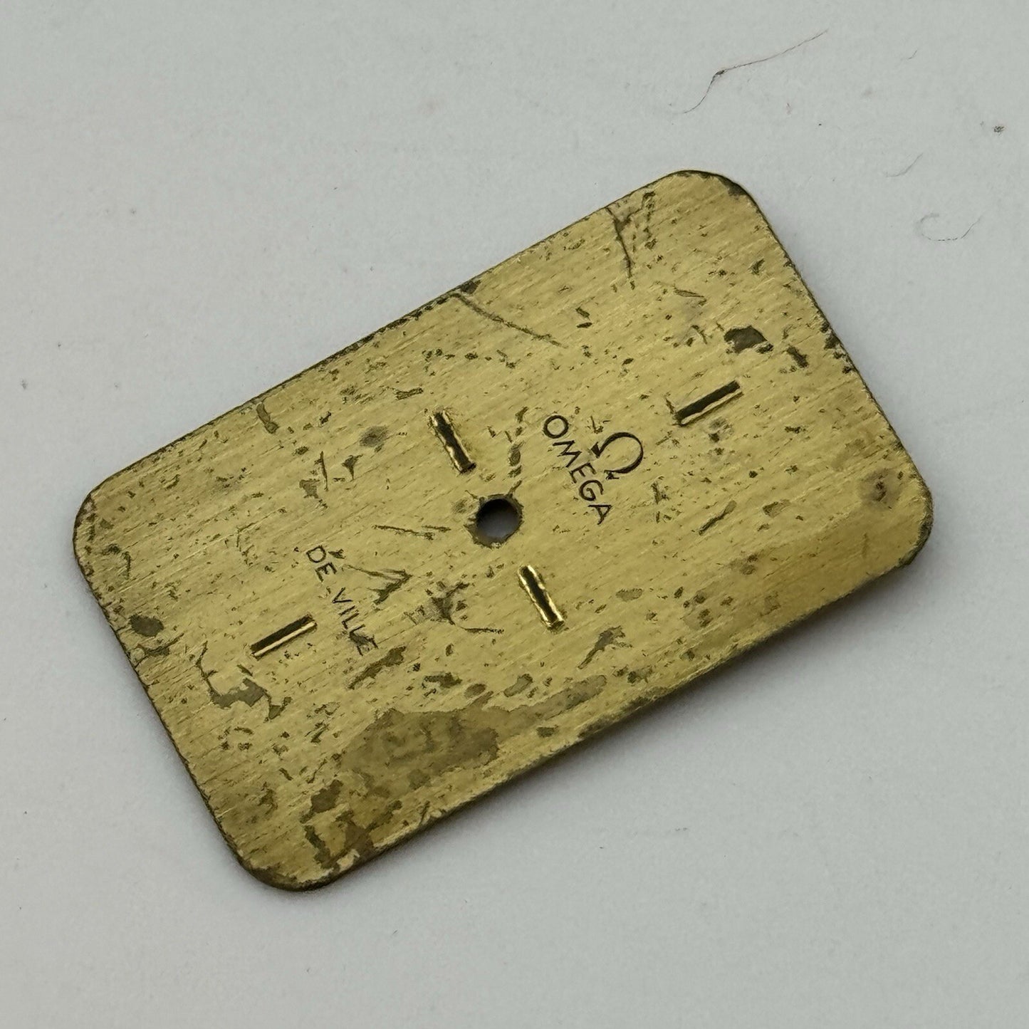 18.1mm x 28.3mm Omega De Ville Tank Rectangle Ladies Watch Dial Spares Parts