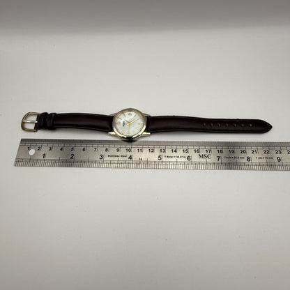 Infinite Ladies Quartz Watch Mother of Pearl Dial Brown Strap Japan Working 31mm