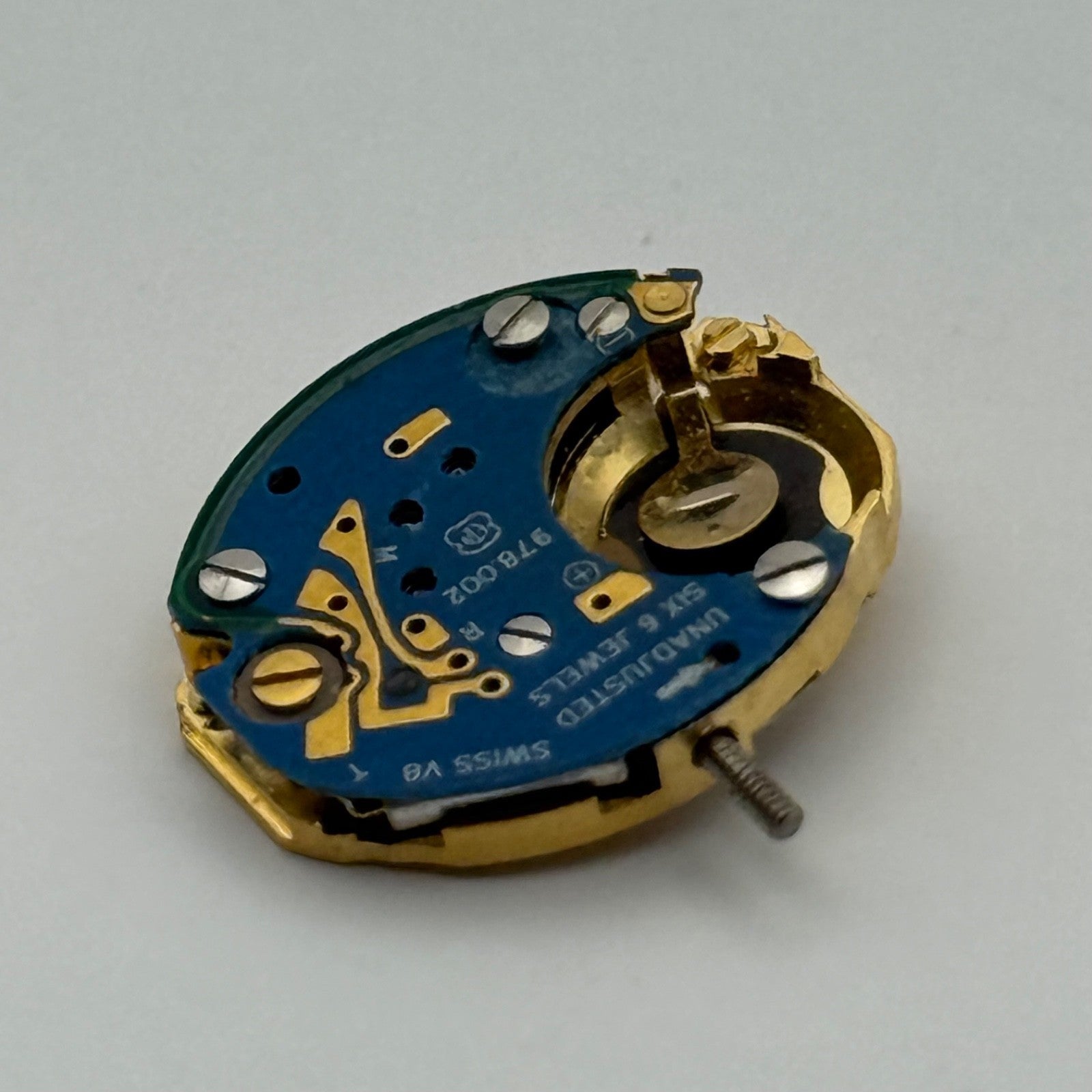 ETA 978.002 Quartz Watch Movement Incomplete Swiss Ladies Vintage Parts Repair