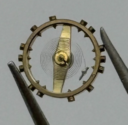 AS 1677 Balance Wheel Complete And Spring Inca 1224 M Watch Movement Parts NOS