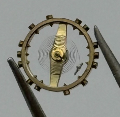 AS 1677 Balance Wheel Complete And Spring Inca 1224 M Watch Movement Parts NOS