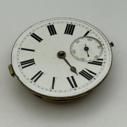 42.9mm Antique CWMC/S Wigston Coventry Cooperative Pocket Watch Movement PARTS