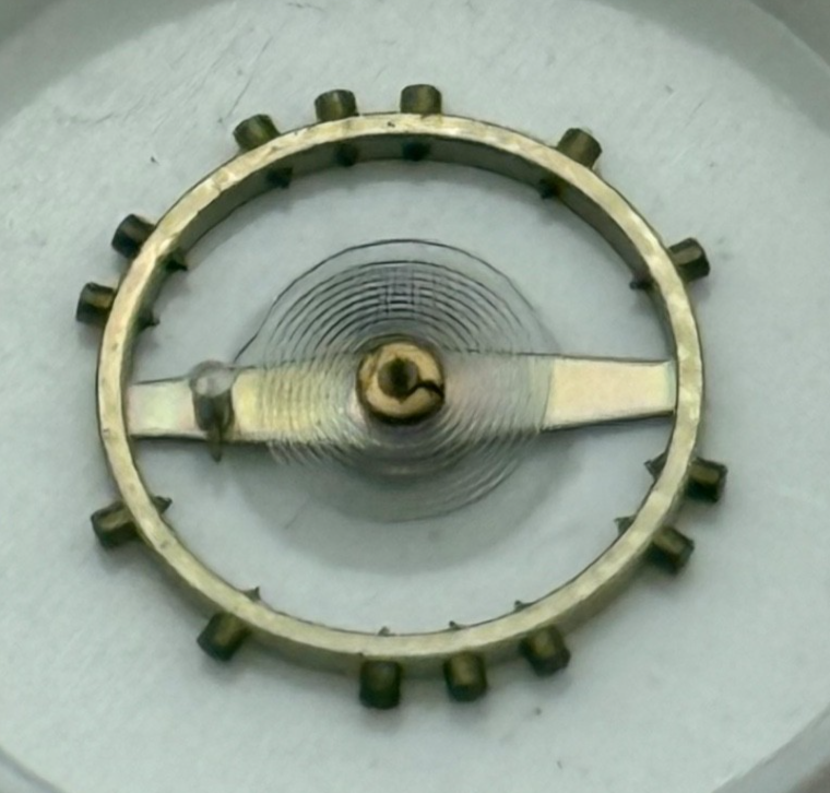 AS 984 Balance Wheel Complete And Spring 10 1/2''' 30 M Watch Movement Parts NOS