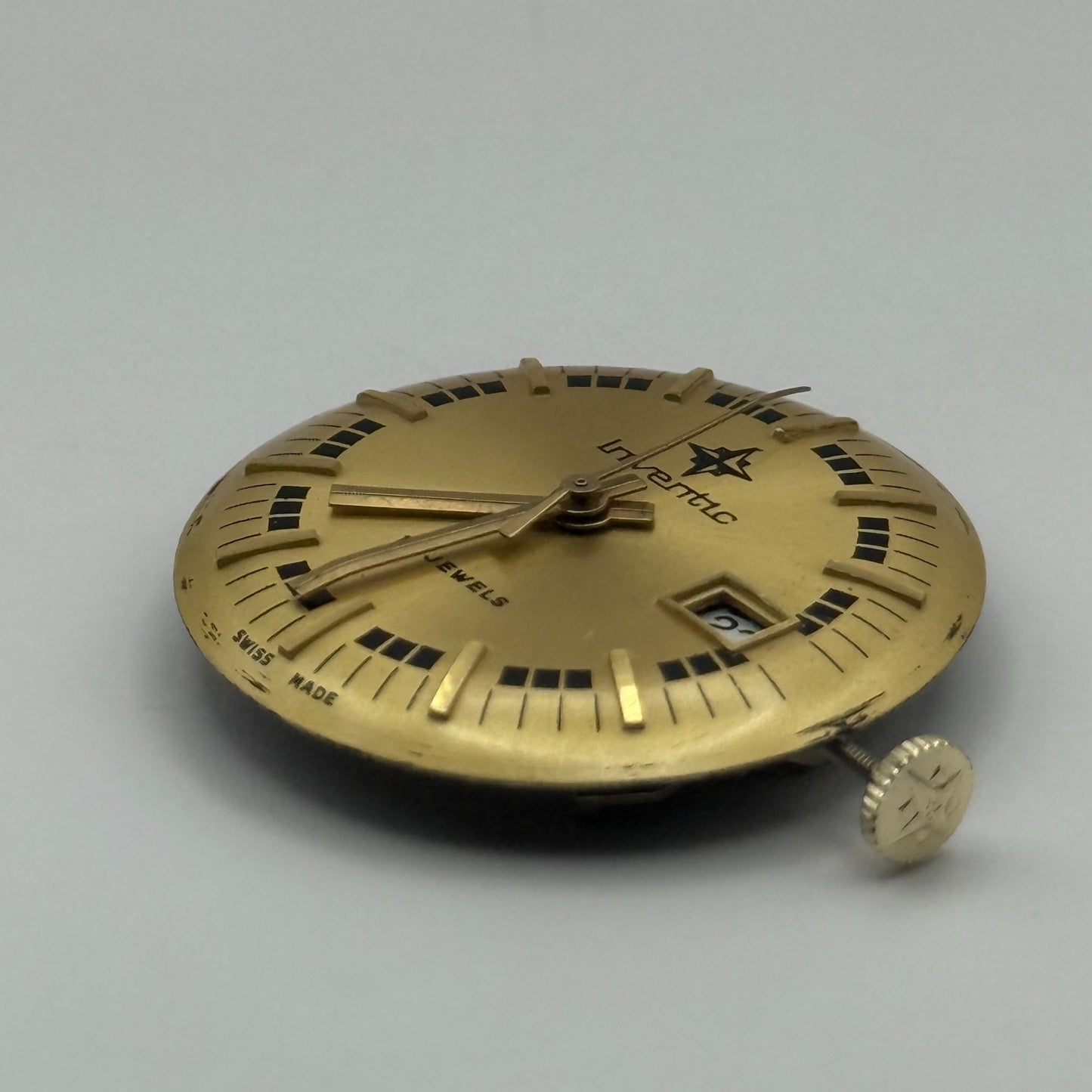 Inventic EB 8385-67 Watch Movement Manual Wind Vintage Swiss Parts Repair 22.2mm