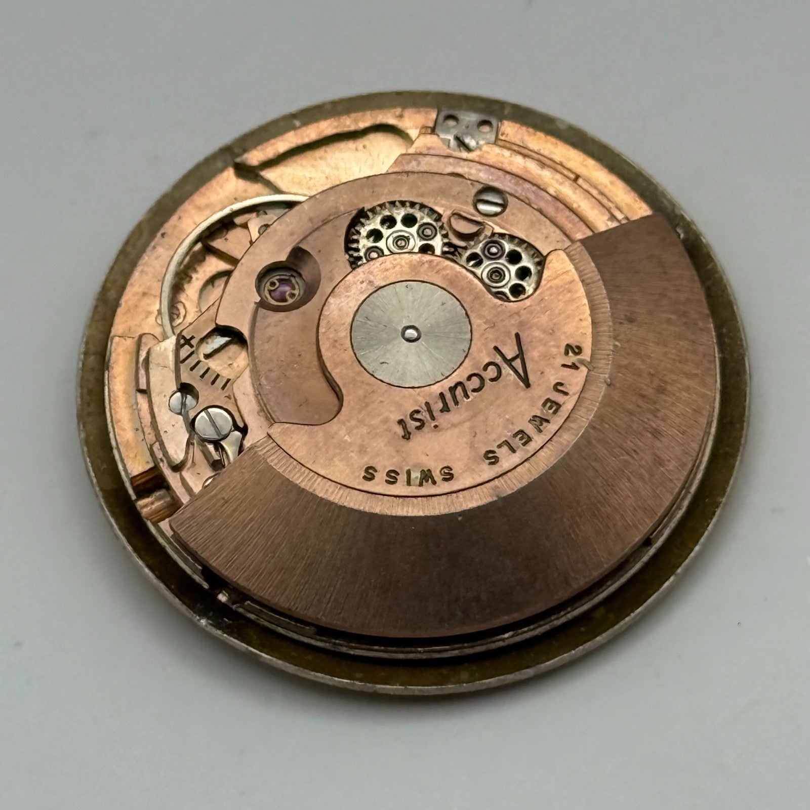 ETA 2451 Watch Movement Automatic  Accurist Shock Master Vintage Parts 28.5mm