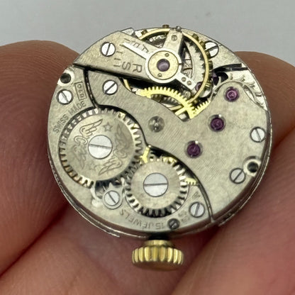 19.6mm Vintage Peseux P 220 Swiss Made Manual Wind Watch Movement PARTS REPAIR
