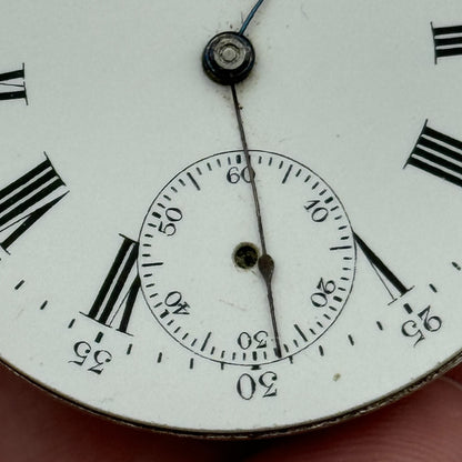 43.1mm Antique Remington USA 11 Jewels Hunter Pocket Watch Movement PARTS SPARES