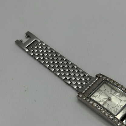20mm Working Ladies M&S Silver Tone Jewelled Quartz Watch Broken Strap