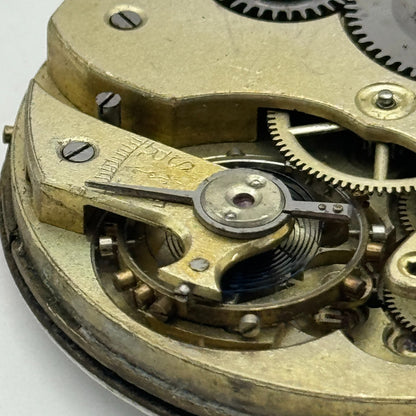 43.4mm Vintage Unidentified 1013385 Hunter Swiss Pocket Watch Movement PARTS