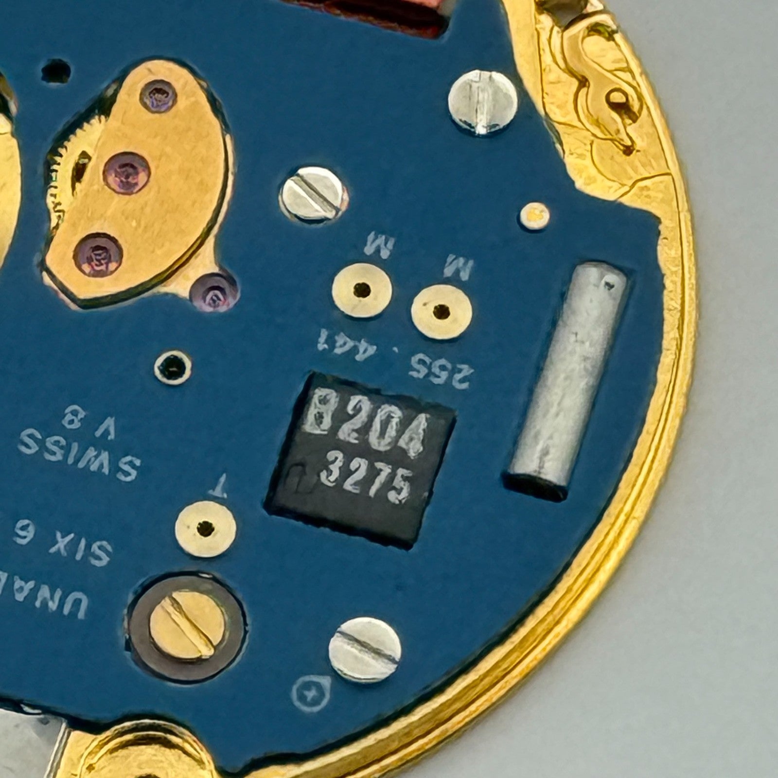 ETA 255.441 Quartz Watch Movement 6 Jewels Vintage Swiss Parts Repair 23.8mm