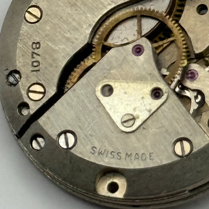 Larex Cal 1078 Watch Movement Manual Wind Vintage Swiss Parts Repair 23.6mm