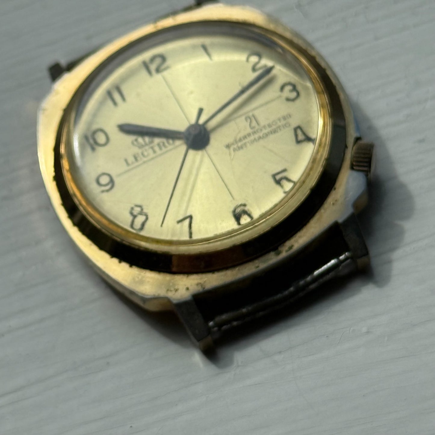 Men's Vintage Lectro BFG 866 Running Swiss Made Manual Wind Watch PARTS