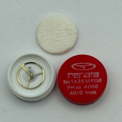 Felsa 4000 4010 Balance Wheel Complete And Spring 1435 M Watch Movement Parts 