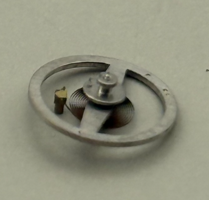 Amida 562 Balance Wheel Complete And Spring  8¾’’’ Watch Movement Parts NOS 