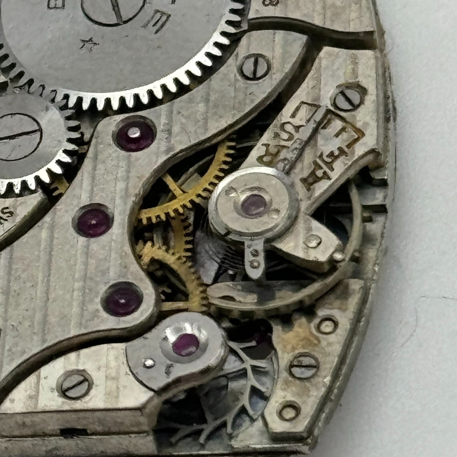 19.5mm Everite Peseux 110 Manual Wind Watch Movement Vintage Swiss PARTS SPARES