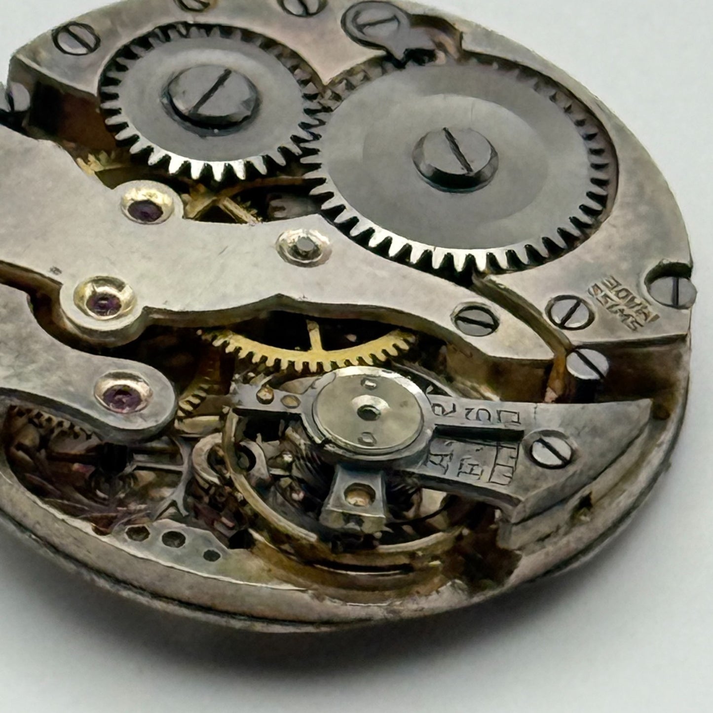 AS A Schild Swiss Watch Movement Manual Wind Vintage Parts Repair Spares 23.5mm