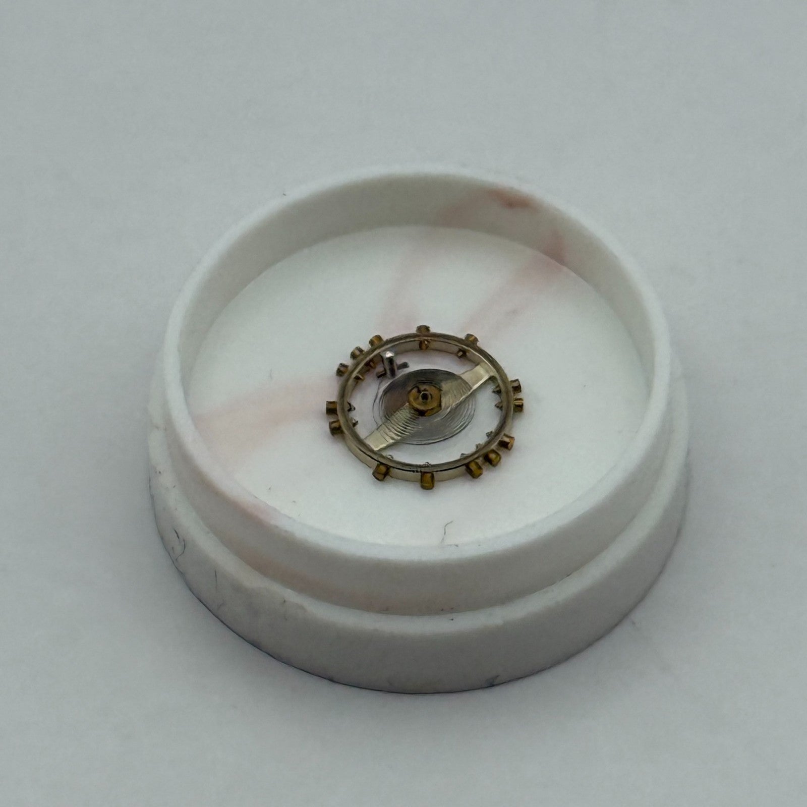 FHF 159 Balance Wheel Complete And Spring 3-10''' 190 M Watch Movement Parts NOS