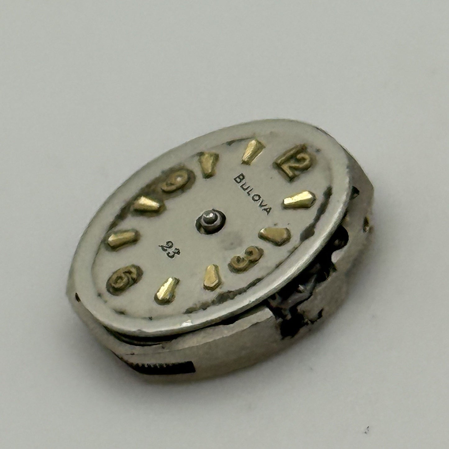 13.2mm Vintage Ladies Bulova 5AD Manual Wind Swiss Watch Movement PARTS REPAIR