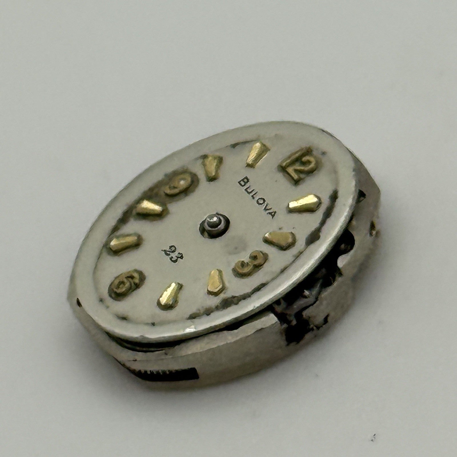 13.2mm Vintage Ladies Bulova 5AD Manual Wind Swiss Watch Movement PARTS REPAIR