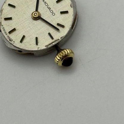 13mm Vintage Zenith 16.5 Movado Ladies Manual Wind Watch Movement PARTS / REPAIR
