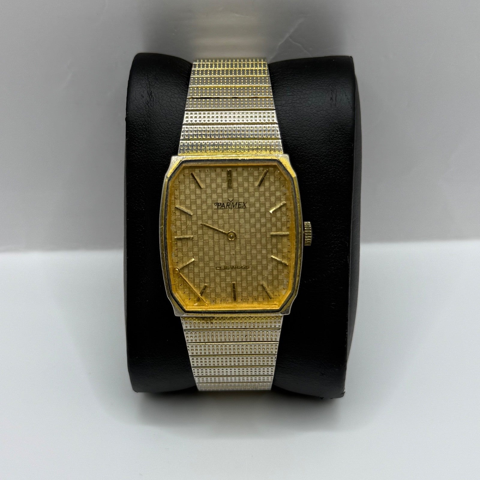 27mm Vintage Parma 17 Jewels Gold Plated Manual Wind Watch FOR PARTS / REPAIR