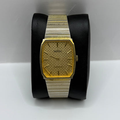 27mm Vintage Parma 17 Jewels Gold Plated Manual Wind Watch FOR PARTS / REPAIR