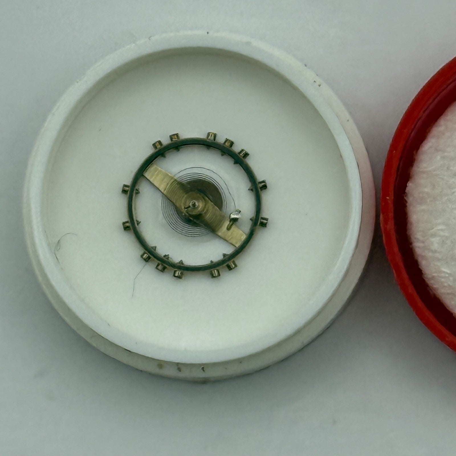 FHF 120 Balance Wheel Complete And Spring 6 3/4 - 8''' Watch Movement Parts NOS