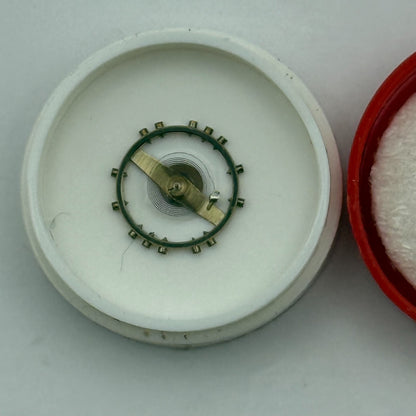 FHF 120 Balance Wheel Complete And Spring 6 3/4 - 8''' Watch Movement Parts NOS