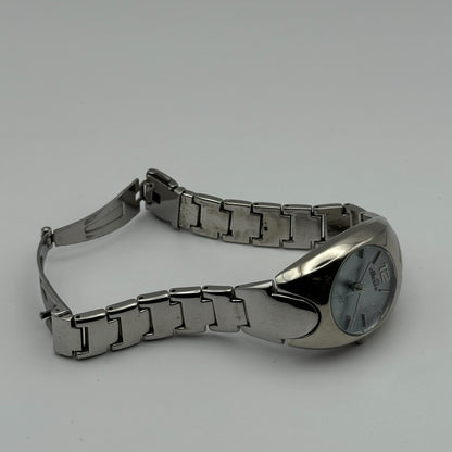 Ellesse Ladies Quartz Watch Silver Tone Bracelet Steel Japan Working 28mm