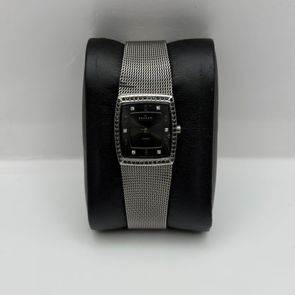 Skagen Denmark Ladies Quartz Watch Titanium Mesh Band Japan 21mm PARTS REPAIR