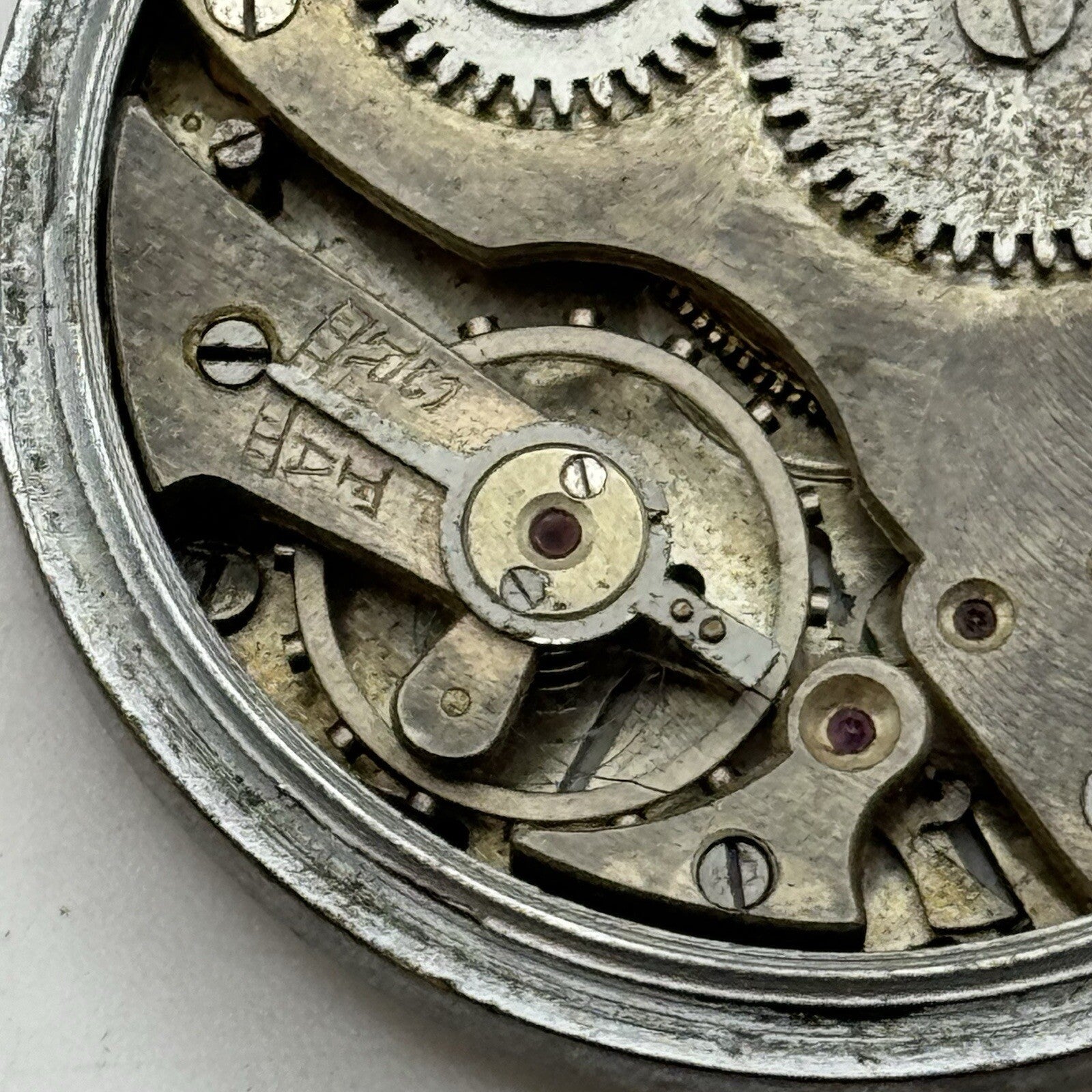 42.5mm Regulateur Francais Top Wind Pocket Watch Movement FOR PARTS