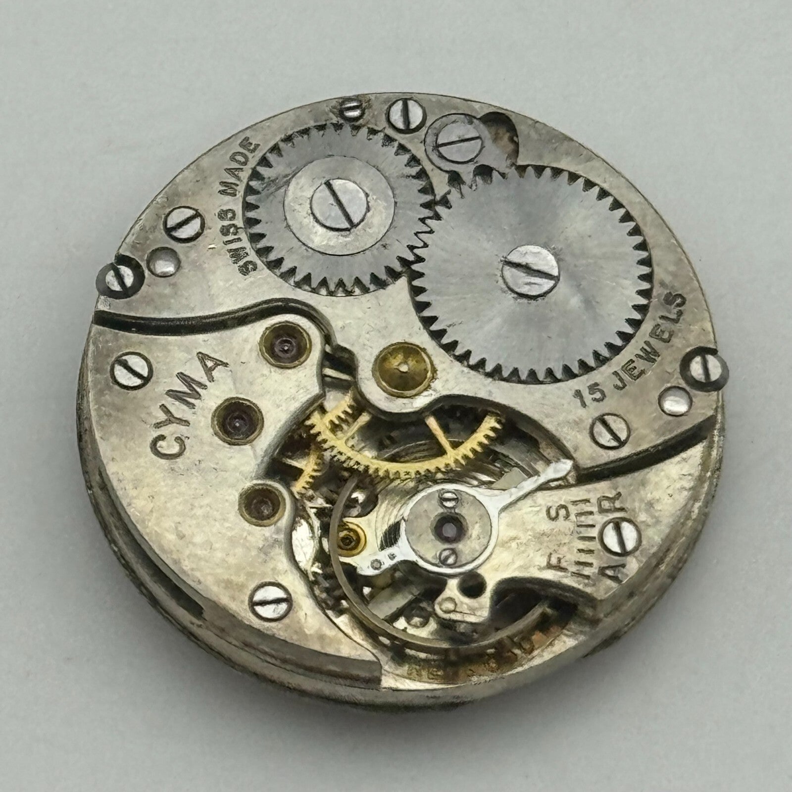 23.6mm Cyma Ref . 030 Manual Wind Watch Movement Swiss Vintage PARTS SPARES