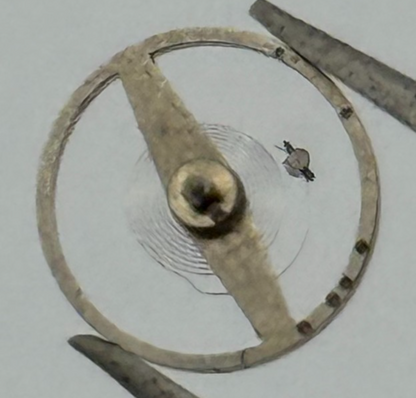 Amida 580 585 Balance Wheel Complete And Spring 1389 Watch Movement Parts 