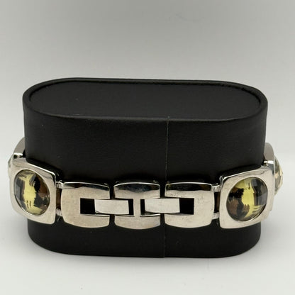 Avon Ladies Quartz Watch Silver Dial Squared Shape Bracelet Japan Working 25mm