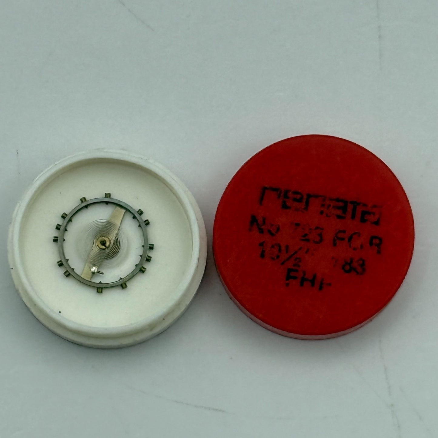 FHF 183 Balance Complete 10 1/2''' Renata 723 Watch Movement Parts Vintage NOS