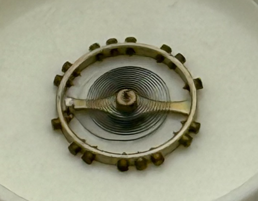 GSW 60, 66 Balance Wheel Complete And Spring 5 1/2''' Watch Movement Parts NOS