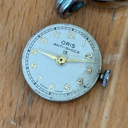 21mm Vintage Oris 491KIF Anti-Shock 15 Jewels Manual Wind Watch PARTS / REPAIR
